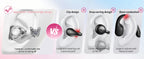 SayRose Crescent Diamond Quilted Wireless Earbuds RJ-65