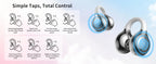SayRose Crescent Diamond Quilted Wireless Earbuds RJ-65