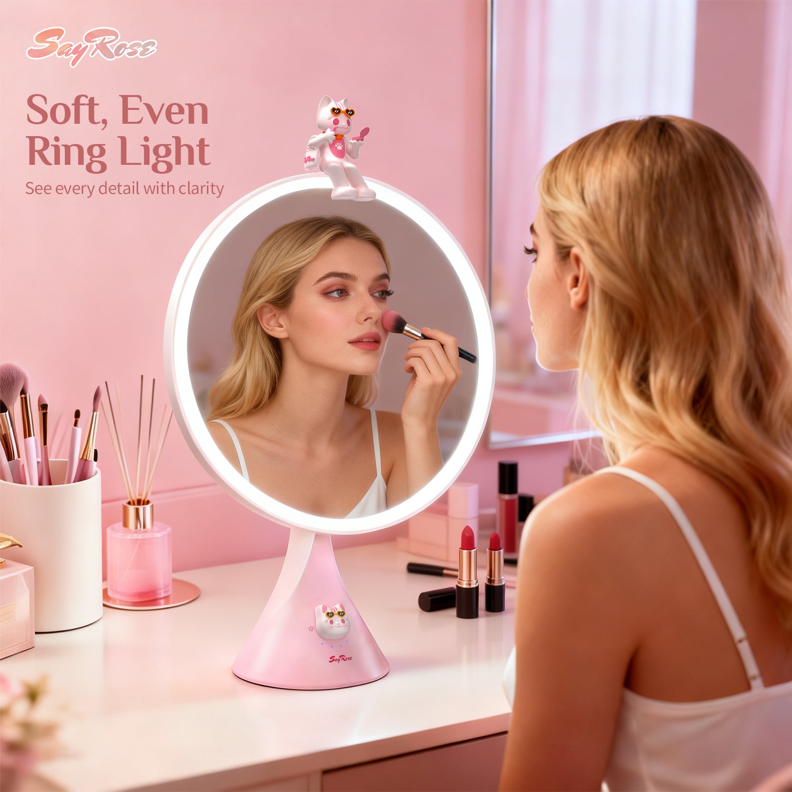 SayRose Rosy Glow Vanity Mirror ZB-77