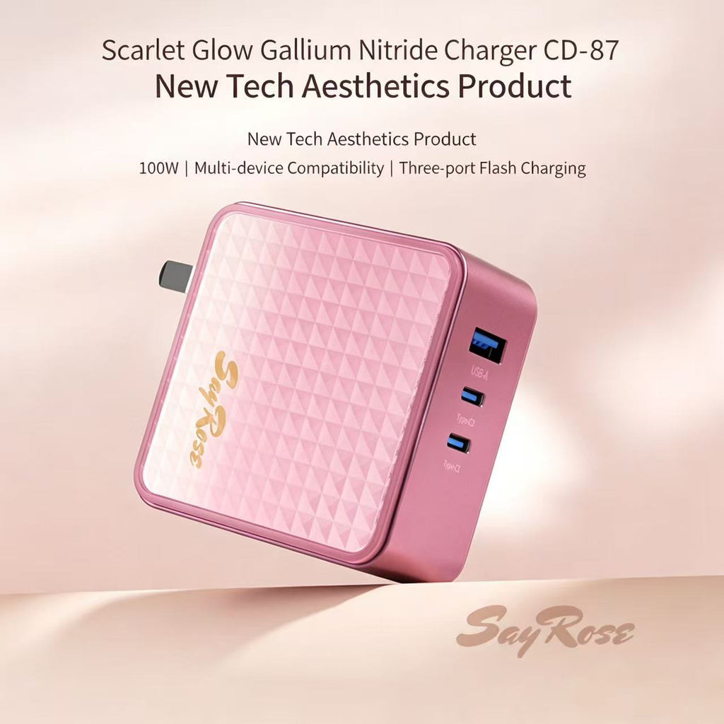 SayRose Crimson Glaze Gallium Nitride Charger CD-87
