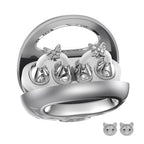 SayRose Crescent Diamond Quilted Wireless Earbuds RJ-65