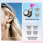 SayRose Crescent Diamond Quilted Wireless Earbuds RJ-65