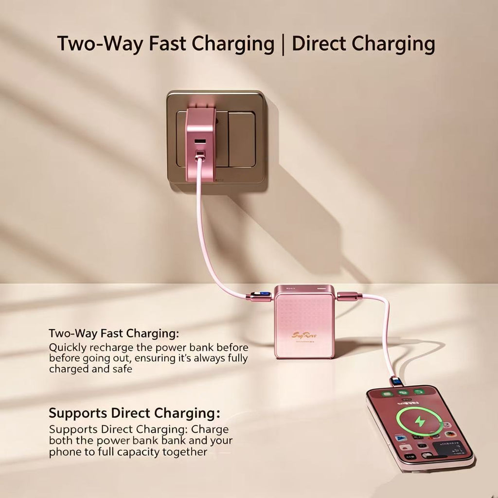 SayRose Crimson Glaze 10000mAh Wireless Power Bank YD-88