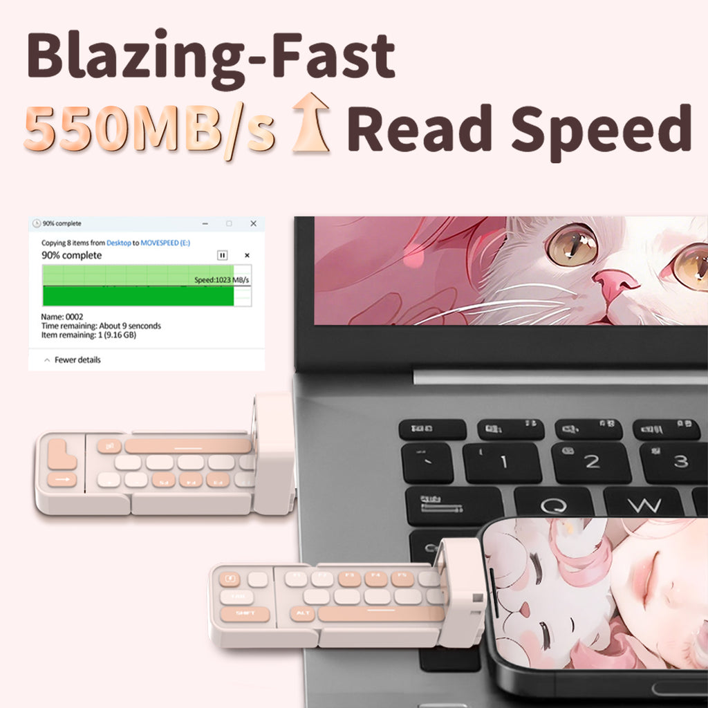 SayRose Mini Keyboard Solid State Flash Drive-UB02