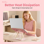 SayRose Cute Paws Adjustable Laptop Stand with 360 Rotating Base