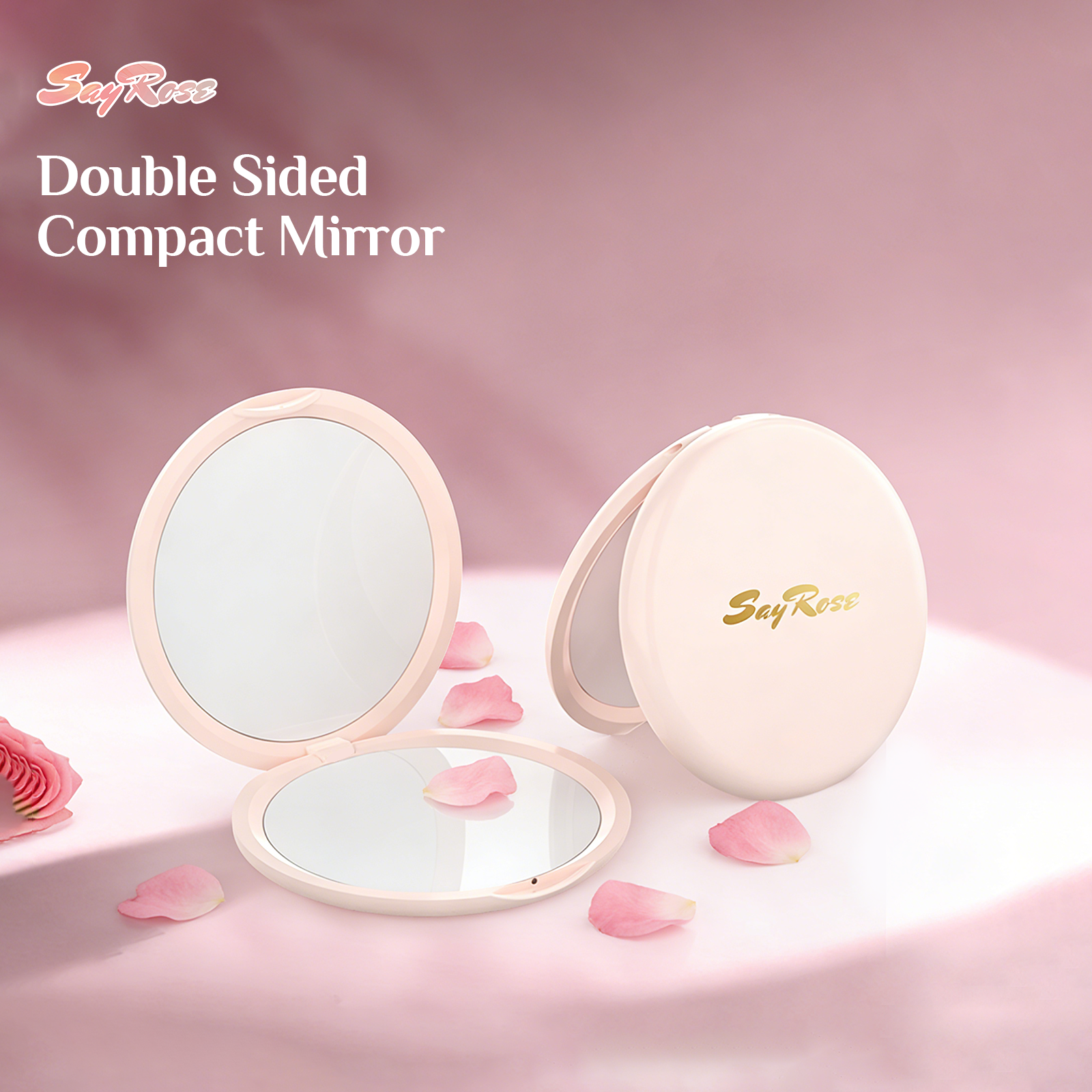 SayRose Round Compact Double-Sided Mirror ZB-12