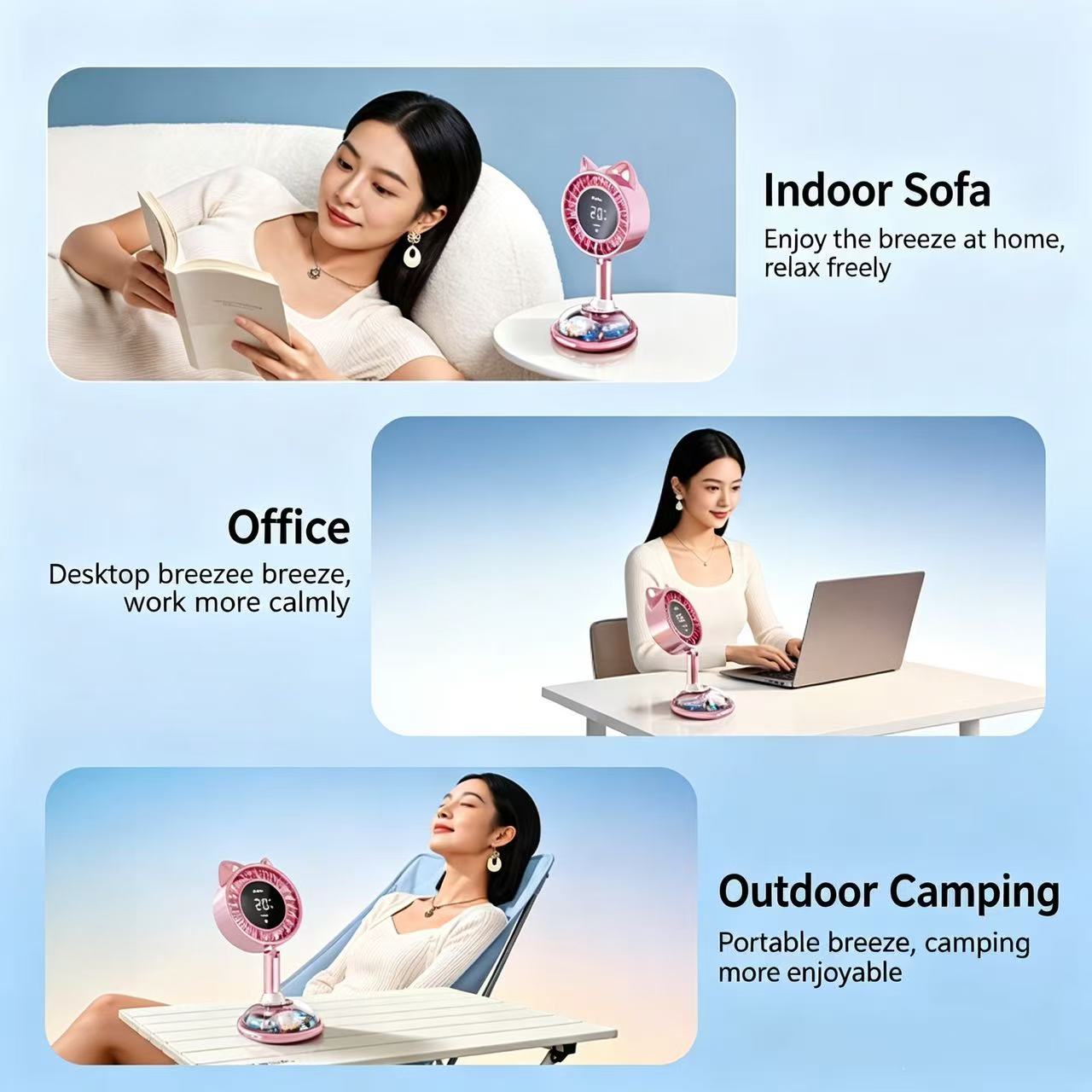 SayRose Portable Desktop Mini Fan FS-82