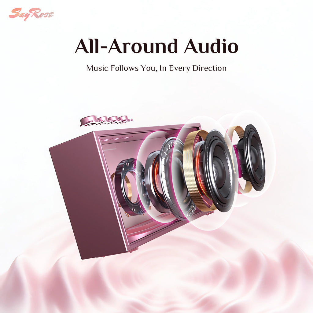 SayRose Wireless Speaker Soft Pink Gradient YX-85
