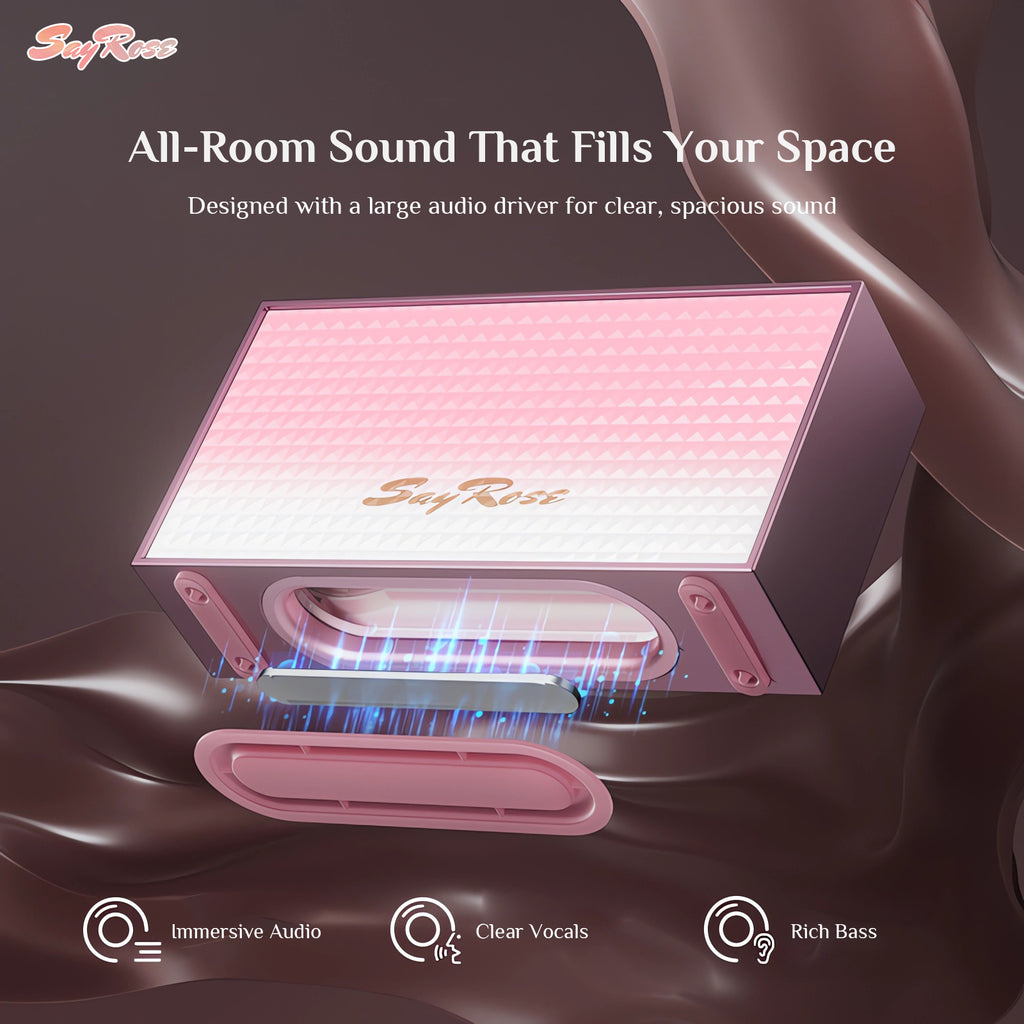 SayRose Wireless Speaker Soft Pink Gradient YX-85