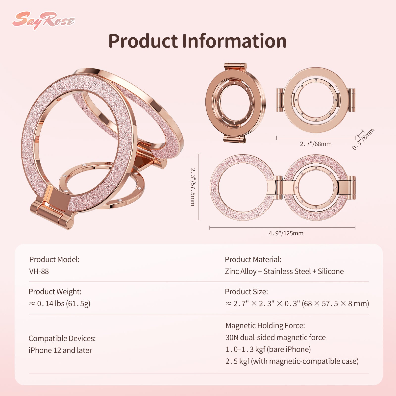 SayRose Magnetic phone holder VH-88