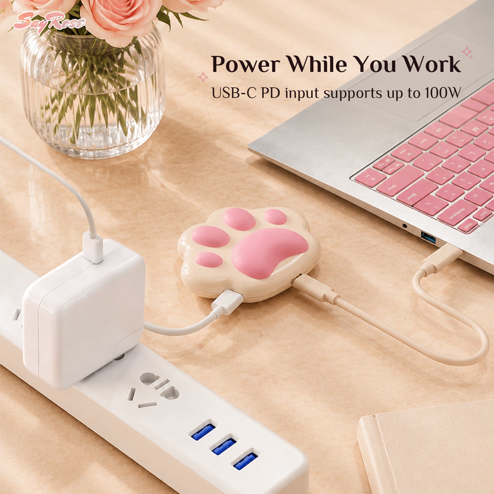 SayRose Cat's Claw 5-in-1 Docking Station VC05H