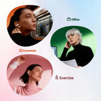 SayRose Crescent Diamond Quilted Wireless Earbuds RJ-65