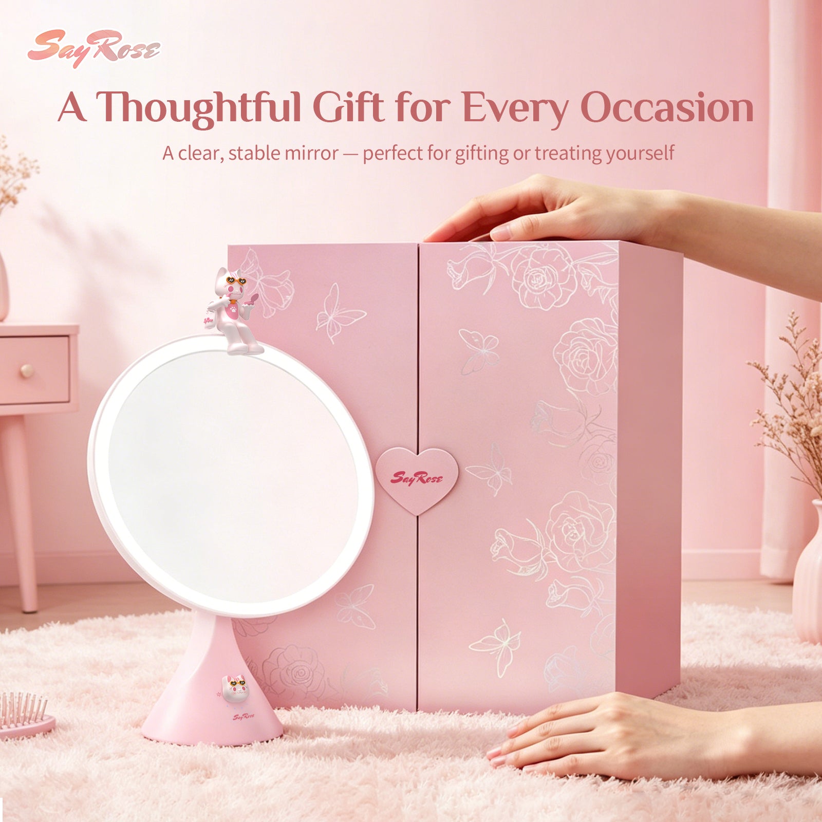 SayRose Rosy Glow Vanity Mirror ZB-77