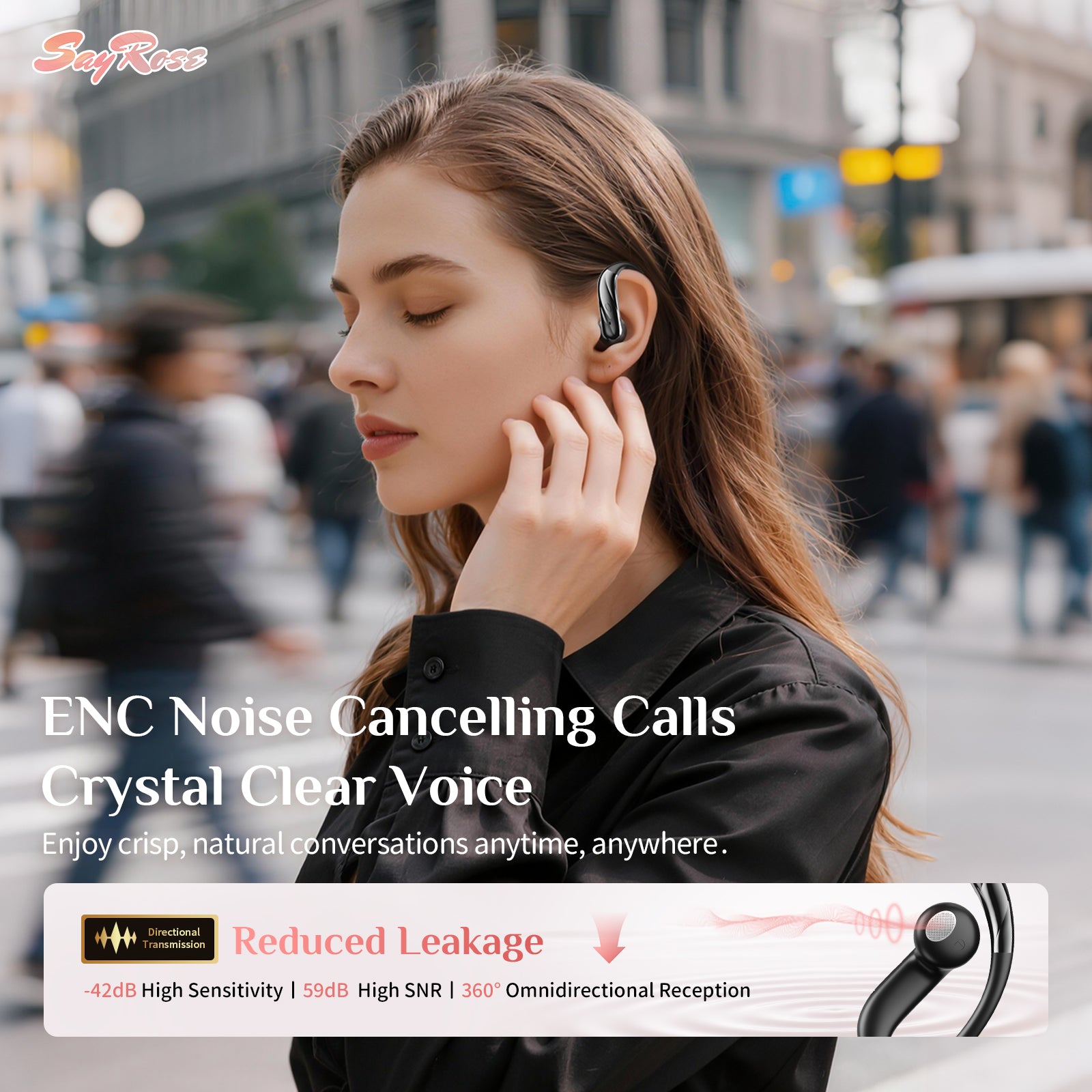 SayRose Handbag Wireless Sports Earphones RJ-68