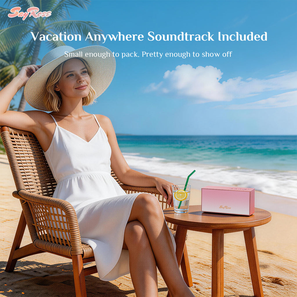 SayRose Wireless Speaker Soft Pink Gradient YX-85