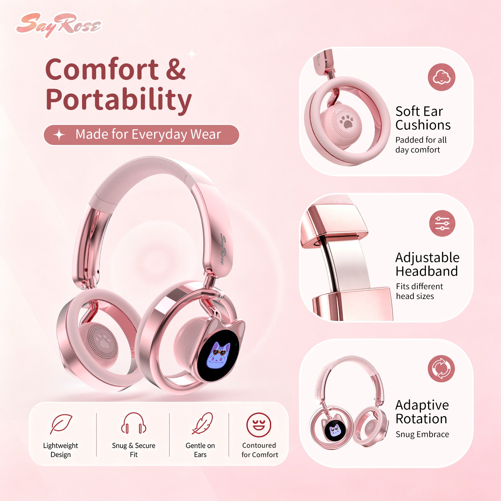 SayRose Wireless Headphones RJ-98