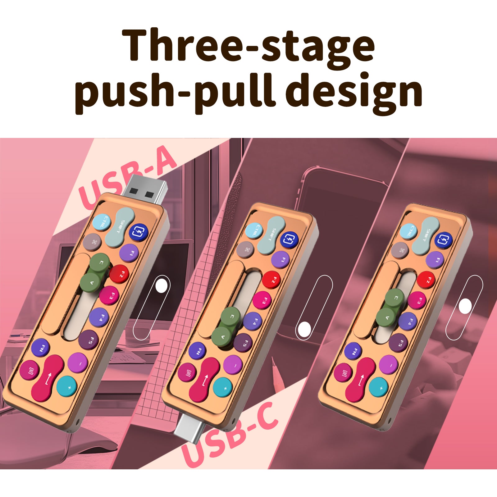 SayRose Candy Keyboard Solid State Flash Drive-UB03