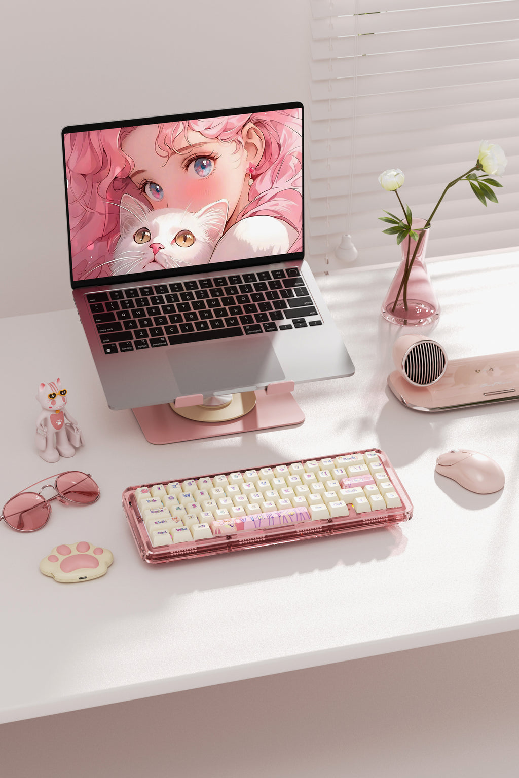 SayRose Jelly Pink Keyboard B67