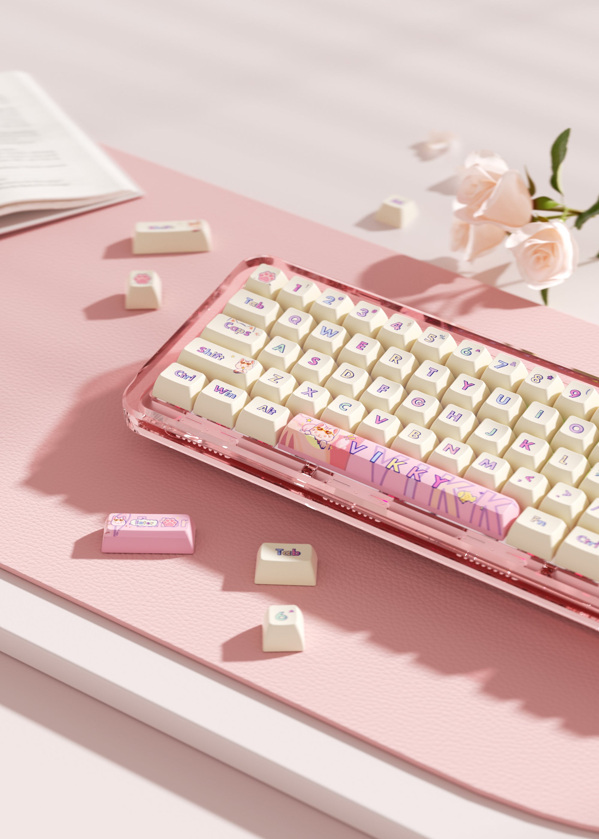 SayRose Jelly Pink Keyboard B67